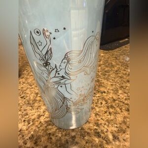 New Starbucks 2023 ceramic blue iridescent siren Tumbler